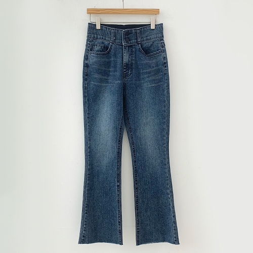 아이우먼 투버튼스판부츠컷진 CAB082M009 빅사이즈 _