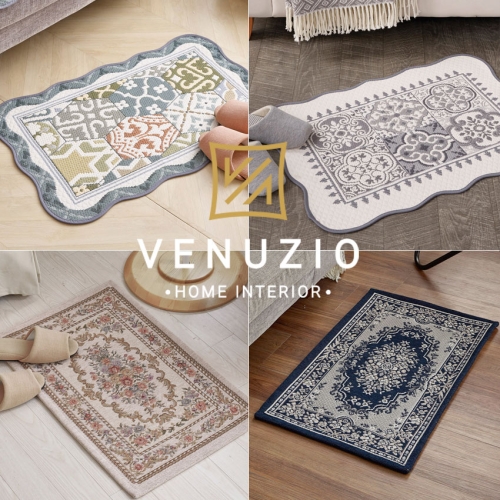 베누지오 베누지오 포르테 블루그린 워셔블 자카드 발매트  50x70