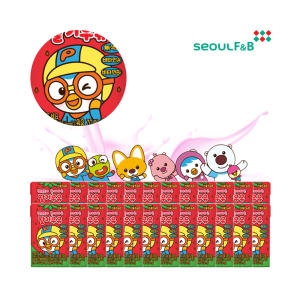 서울에프엔비  뽀로로가 좋아하는 딸기우유 140ml