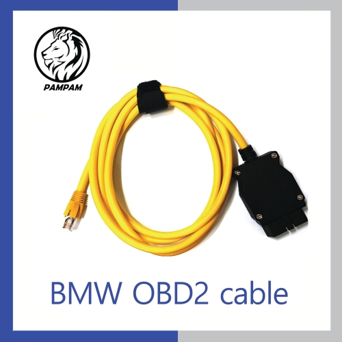 BMW  OBD2 ENET 16핀 코딩케이블 컨넥터 E-NET E-SYS 케이블 2M