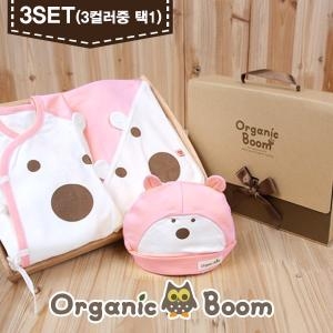 오가닉붐 착한 유기농 키키 베어 출산 3종 선물 세트
