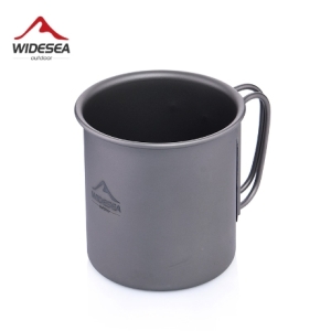 WIDESEA 캠핑 핸들 머그 컵 300ml