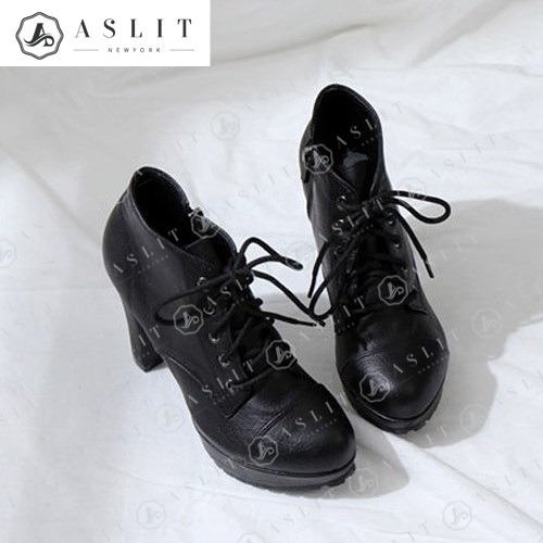 여성 가보시 레이스업 옥스퍼드 워커 힐-애슬릿