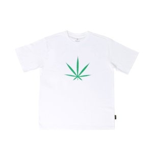 츄바스코 M. T-shirt. Big Weed White M17101