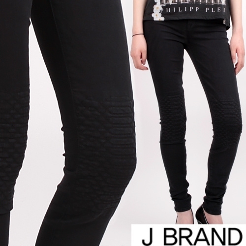 미드라이즈 슈퍼스키니 퀼트니 QUILT KNEE 블랙 8620VC028QLT