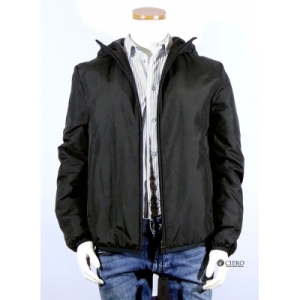 프라다   프라다 UGY270 쟈켓 후드형점퍼 SILK 블랙