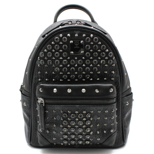 MCM 엠씨엠 MWK6SVI86 블랙 비세토스 스타크 스터드 미니 백팩