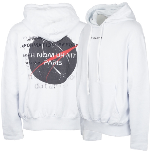 이놈어닛 NUS19209 NASA 프린트 빈티지 후드 WH