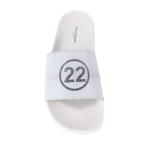 메종마르지엘라 30% 마르지엘라 로고 홀로그램 슬리퍼 화이트 S39WX0021 P2494 H7367