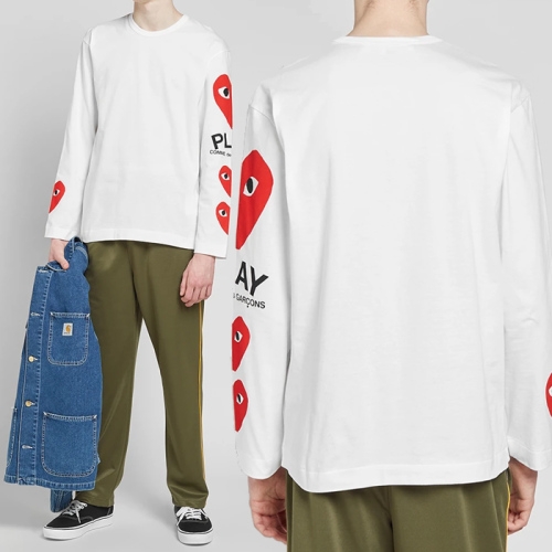꼼데가르송 플레이 반팔티셔츠 P1T260 WHITE
