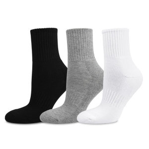 카르닉  이중파일 바닥 쿠션 스포츠양말 등산양말 무지중목 5족