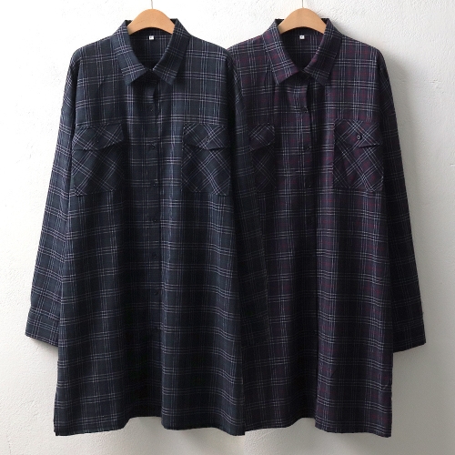 위쉬몰 WW 모코체크박시롱남방 6210H009  빅사이즈  6064183