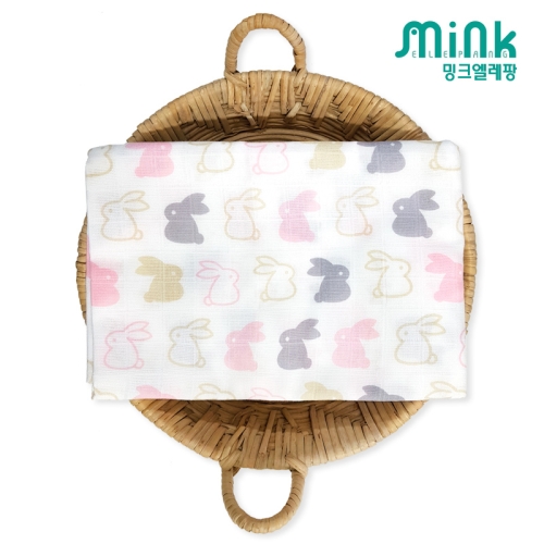 밍크엘레팡 거즈 목욕 타올