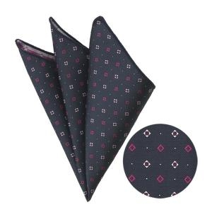 핑크 포인트 네이비 행커치프