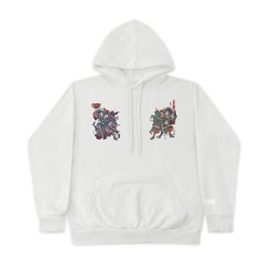 상상발전소 SUKAJAN SAMURAI 07_WHCH  WHITE특양기모후드티