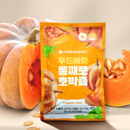 참들식품 푸드버킷 늙은 호박즙 90ml 30포