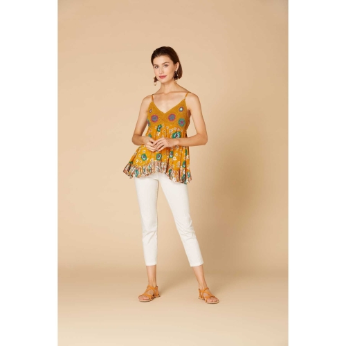 데리 패턴 블라우스 DWAS3BL007-1