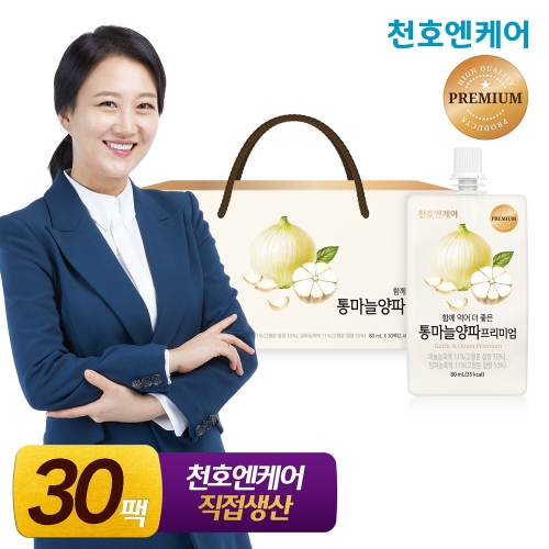 천호엔케어 통마늘양파 진액 프리미엄 80ml 30포