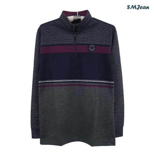 에스엠진 SMJ1210 남성 긴팔 차이나 카라 티셔츠 겨울 잔피엘