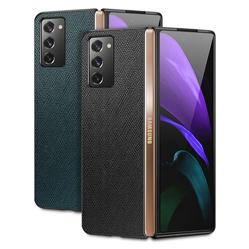 고부기  갤럭시 Z폴드2 레더 하드범퍼 가죽 케이스