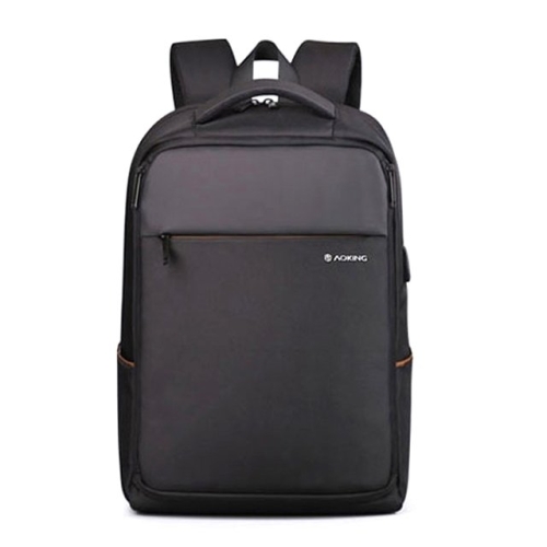 에이오킹 남성용 방수 USB 스마트 출장 백팩 여행용 유행없는