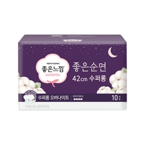 좋은느낌 좋은순면 수퍼롱 오버나이트 10개