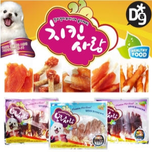 홈케어 강아지간식 오리사랑 오리사사미 400g-치킨사랑