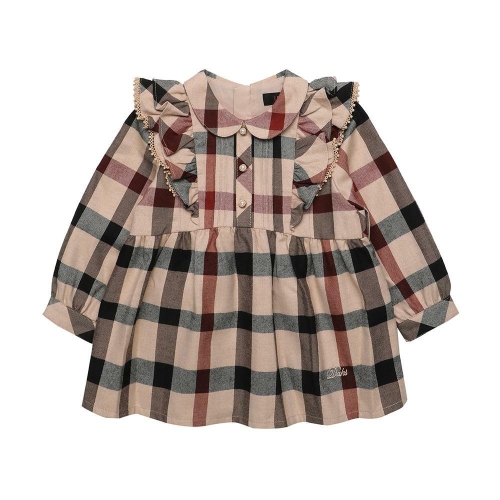 닥스키즈 하우스체크프릴블라우스 DQW50XB90M_BG