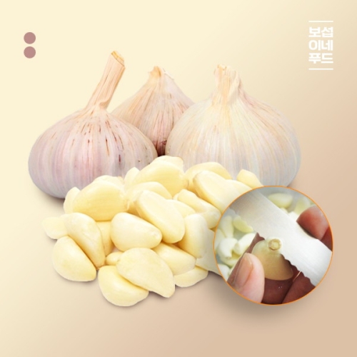 보섭이네푸드  국내산 꼭지제거 깐마늘 3kg