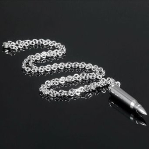 스틸 펜던트 유니크 남성 패션 커플 목걸이-화이트 W5C9EC6