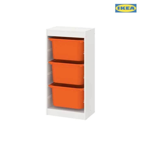 이케아  TROFAST 트로파스트 장난감 수납장 바구니3개