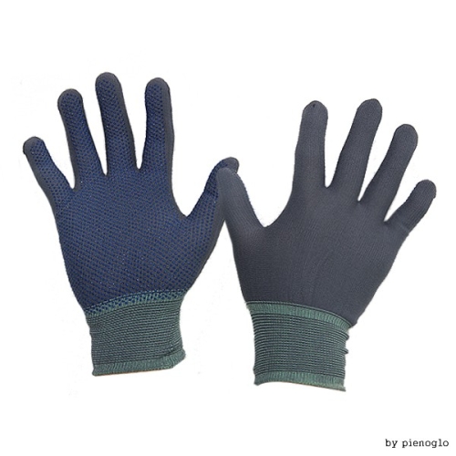 국산 알라딘 나일론 도트장갑 검정 회색 1개 대성핸즈