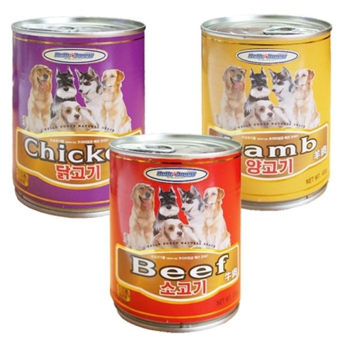 씨큐 KDD 24개1박스 헬로 도기캔 400g 전견용 애견 간식