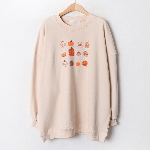 아이우먼 베이직코튼넥맨투맨 EZB383M010 빅사이즈