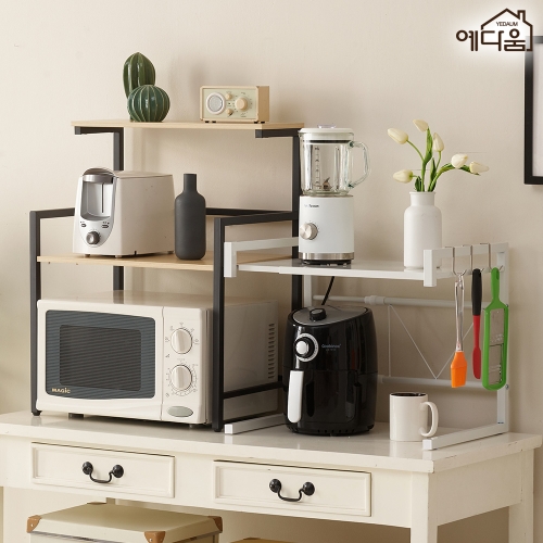 예다움 전자렌지 밥솥 선반 수납장 렌지대 밥통 다이 에어프라이어 거치대