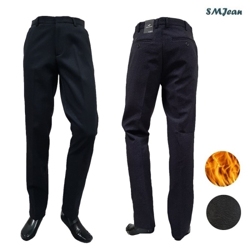 에스엠진 남성 기모 정장바지_SMJ940