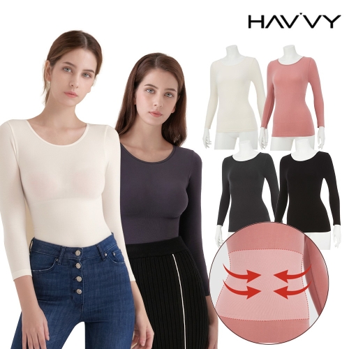 하비 심리스 배쏙 보정 히트텍 4종 세트