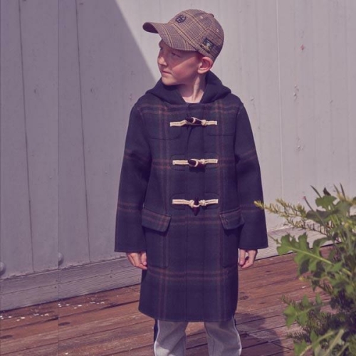 헤지스키즈 브리티쉬 떡볶이 코트 (HQW12CC10M_NV)