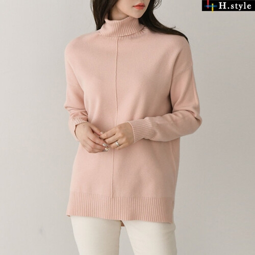 H스타일 KN4026목폴라니트티