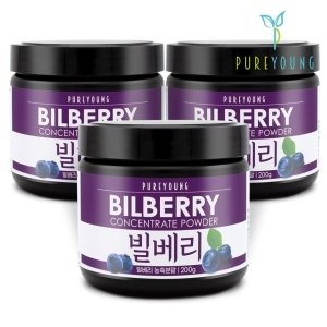 빌베리 분말 가루 200g+200g+200g