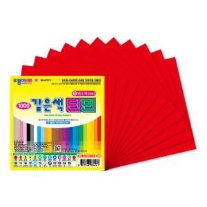 종이나라  1000 같은색 양면색종이 소