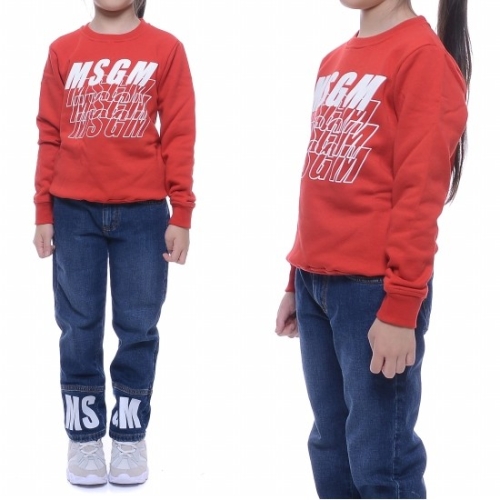 MSGM 럭셔리에비뉴  025039 110  12-14  로고 맨투맨