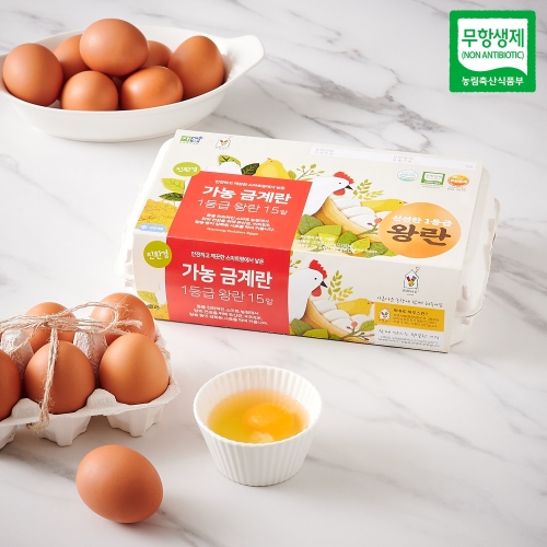 가농바이오  금계란 1등급 왕란 15구