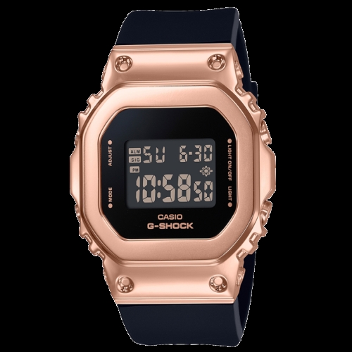 G-SHOCK 우먼 스탠다드 GM-S5600 메탈 베젤 시리즈 GM-S5600PG-4DR 지샥 시계