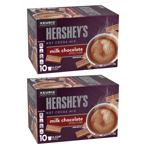 Hershey's Milk Chocolate Hot Cocoa Keurig Kcup 허쉬 큐리그밀크초코핫코코아 10개 2팩