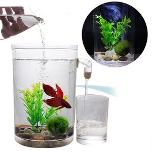 자동청소어항/미니어항/수족관/수조/어항/수초