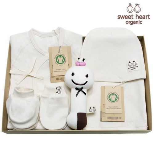 스윗하트 오가닉 나뭇잎 신생아 선물세트