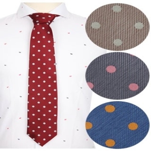 LTIE-063 땡땡이넥타이  솔리드  와인,블루,그레이,베이지