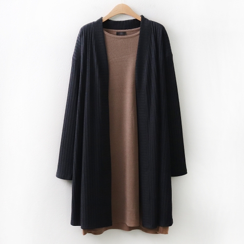 아이우먼 세로골지오픈가디건 WW6884M011 빅사이즈 사이즈에서 자유로운 그녀~