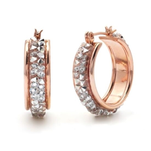 로즈골드 오스트리아스톤 원터치 링귀걸이. +134CE4 즈골드